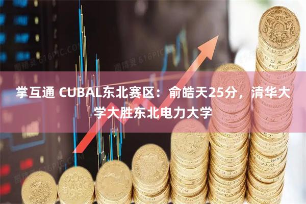 掌互通 CUBAL东北赛区：俞皓天25分，清华大学大胜东北电力大学